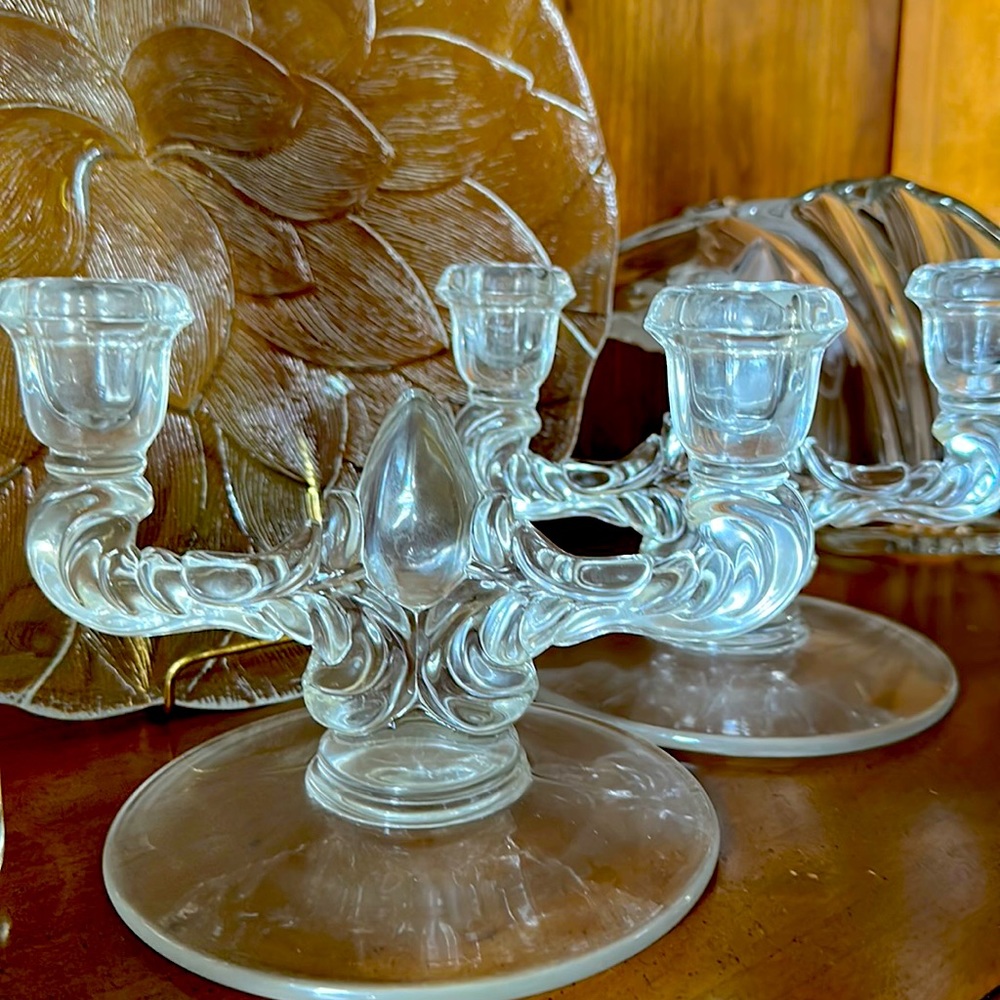 Antique Elegant Candelabra Pair 🌟